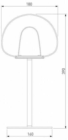 Настольная лампа декоративная Eurosvet Twice 90326/1 черный в Лабытнанги - labytnangi.mebel24.online | фото 2