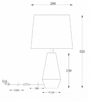 Настольная лампа декоративная Maytoni Calvin Table Z181-TL-01-B в Лабытнанги - labytnangi.mebel24.online | фото 2