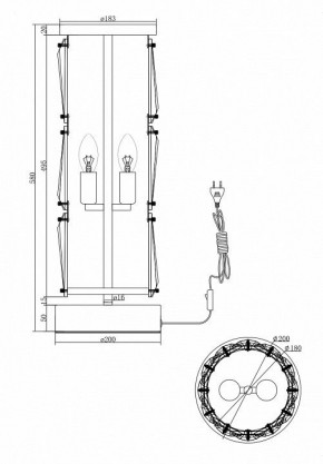 Настольная лампа декоративная Maytoni Puntes MOD043TL-02CH в Лабытнанги - labytnangi.mebel24.online | фото 4