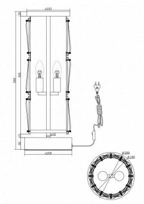 Настольная лампа декоративная Maytoni Puntes MOD043TL-02G в Лабытнанги - labytnangi.mebel24.online | фото 3