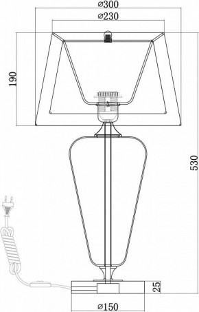 Настольная лампа декоративная Maytoni Verre Z005TL-01CH в Лабытнанги - labytnangi.mebel24.online | фото 4