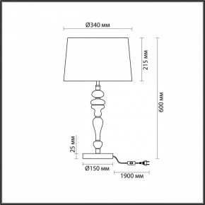 Настольная лампа декоративная Odeon Light Homi 5040/1T в Лабытнанги - labytnangi.mebel24.online | фото 4