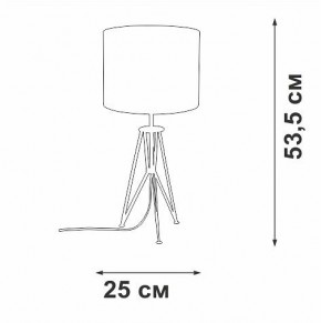 Настольная лампа декоративная Vitaluce V2834 V2834-1/1L в Лабытнанги - labytnangi.mebel24.online | фото 2