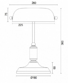 Настольная лампа офисная Maytoni Kiwi Z153-TL-01-BS в Лабытнанги - labytnangi.mebel24.online | фото 2