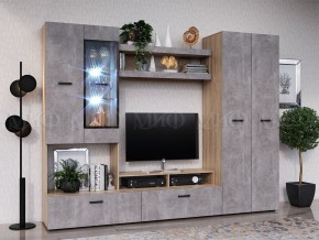 Нэнси New Полка (ЛДСП) Бетон светлый/Сонома в Лабытнанги - labytnangi.mebel24.online | фото 2