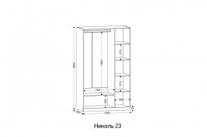 НИКОЛЬ 23 шкаф 3-х створчатый в Лабытнанги - labytnangi.mebel24.online | фото 2