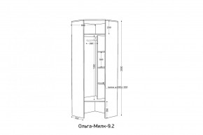 ОЛЬГА-МИЛК 9.2 Шкаф угловой с зеркалом в Лабытнанги - labytnangi.mebel24.online | фото 2