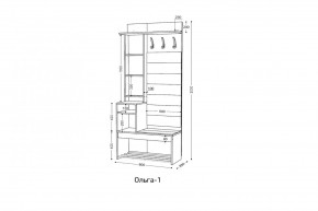 ОЛЬГА Прихожая (модульная) в Лабытнанги - labytnangi.mebel24.online | фото 3