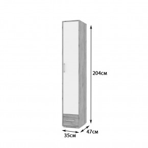 ОЛИВИЯ Детская (модульная) дуб серый/белый в Лабытнанги - labytnangi.mebel24.online | фото 12