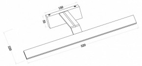 Подсветка для зеркала Maytoni Decart MIR010WL-L12B4K в Лабытнанги - labytnangi.mebel24.online | фото 3