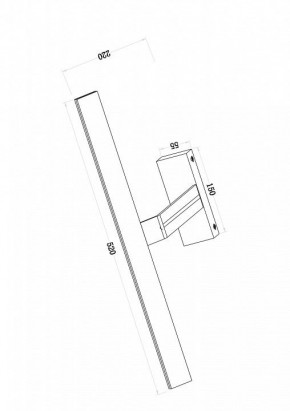 Подсветка для зеркала Maytoni Decart MIR010WL-L12W4K в Лабытнанги - labytnangi.mebel24.online | фото 3