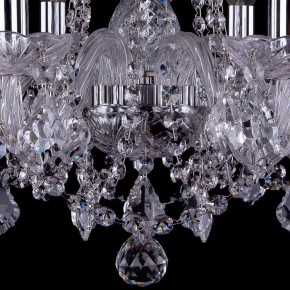 Подвесная люстра Bohemia Ivele Crystal 1402 1402/6/160/Ni/Leafs в Лабытнанги - labytnangi.mebel24.online | фото 3