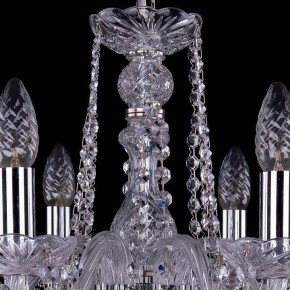 Подвесная люстра Bohemia Ivele Crystal 1402 1402/6/160/Ni/Leafs в Лабытнанги - labytnangi.mebel24.online | фото 4