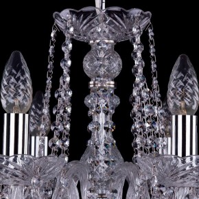 Подвесная люстра Bohemia Ivele Crystal 1402 1402/8/195/Ni/Leafs в Лабытнанги - labytnangi.mebel24.online | фото 4