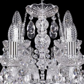 Подвесная люстра Bohemia Ivele Crystal 1411 1411/8+4/195/Ni в Лабытнанги - labytnangi.mebel24.online | фото 4