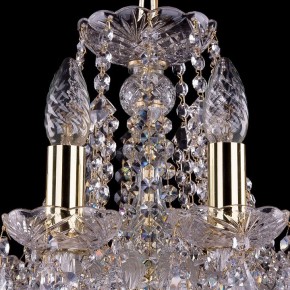 Подвесная люстра Bohemia Ivele Crystal 1413 1413/10/165/G/Leafs в Лабытнанги - labytnangi.mebel24.online | фото 4