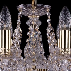 Подвесная люстра Bohemia Ivele Crystal 1413 1413/6/141/G/Leafs в Лабытнанги - labytnangi.mebel24.online | фото 4