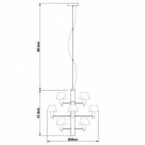 Подвесная люстра Divinare Albero 1680/02 LM-12 в Лабытнанги - labytnangi.mebel24.online | фото 4