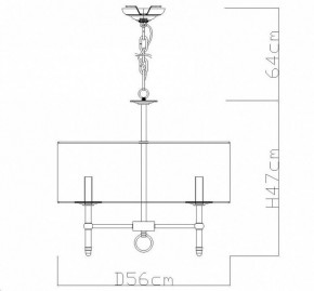 Подвесная люстра Divinare Candela 1162/01 LM-5 в Лабытнанги - labytnangi.mebel24.online | фото 4