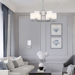 Подвесная люстра Eurosvet Caprera 60146/8 никель в Лабытнанги - labytnangi.mebel24.online | фото 4