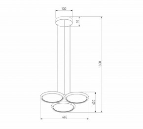 Подвесная люстра Eurosvet Crespella 90034/3 золото в Лабытнанги - labytnangi.mebel24.online | фото 5