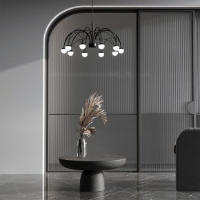 Подвесная люстра Eurosvet Ragno 90034/10 LED черный в Лабытнанги - labytnangi.mebel24.online | фото 4