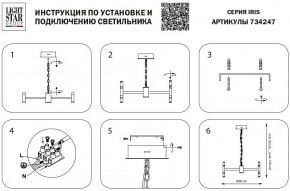 Подвесная люстра Lightstar Iris 734247 в Лабытнанги - labytnangi.mebel24.online | фото 4
