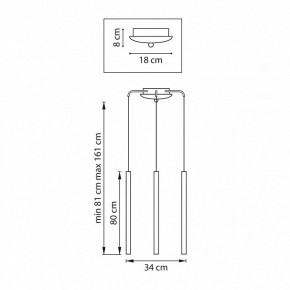 Подвесная люстра Lightstar Tubo L3T747443 в Лабытнанги - labytnangi.mebel24.online | фото 3
