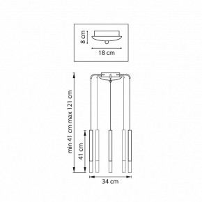 Подвесная люстра Lightstar Tubo L5T747143 в Лабытнанги - labytnangi.mebel24.online | фото 3
