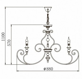 Подвесная люстра Maytoni Karina H631-PL-08-B в Лабытнанги - labytnangi.mebel24.online | фото 3