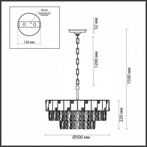 Подвесная люстра Odeon Light Chessi 5076/11 в Лабытнанги - labytnangi.mebel24.online | фото 5