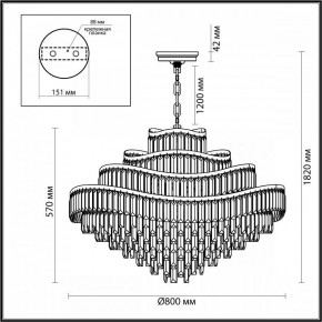 Подвесная люстра Odeon Light Wayta 5073/25 в Лабытнанги - labytnangi.mebel24.online | фото 5