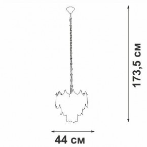 Подвесная люстра Vitaluce V5813 V5813-8/5 в Лабытнанги - labytnangi.mebel24.online | фото 3