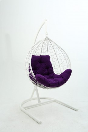 Подвесное кресло Бароло (белый/фиолетовый) в Лабытнанги - labytnangi.mebel24.online | фото