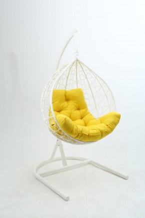 Подвесное кресло Бароло (белый/желтый) в Лабытнанги - labytnangi.mebel24.online | фото