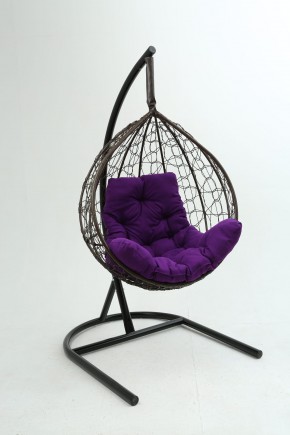 Подвесное кресло Бароло (коричневый/фиолетовый) в Лабытнанги - labytnangi.mebel24.online | фото