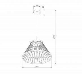 Подвесной светильник Eurosvet Cesta 40017/1 LED коричневый в Лабытнанги - labytnangi.mebel24.online | фото 5