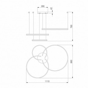 Подвесной светильник Eurosvet Gap 90180/3 сатин-никель в Лабытнанги - labytnangi.mebel24.online | фото 5