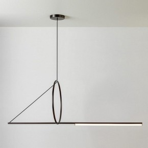 Подвесной светильник Imperiumloft Suspension Cercle Et Trait – Graphite Satine 40.1282-0 в Лабытнанги - labytnangi.mebel24.online | фото