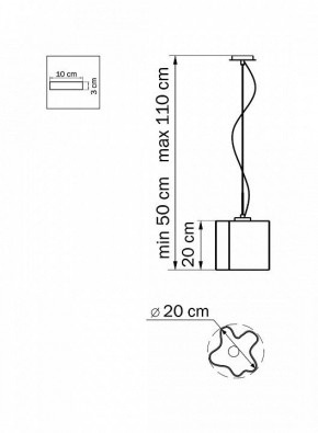 Подвесной светильник Lightstar Nubi 802110 в Лабытнанги - labytnangi.mebel24.online | фото 3
