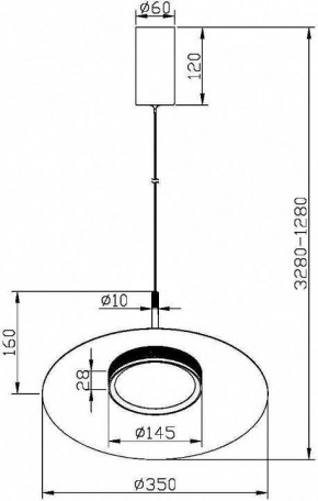 Подвесной светильник Maytoni Halo MOD041PL-L15B3K1 в Лабытнанги - labytnangi.mebel24.online | фото 5