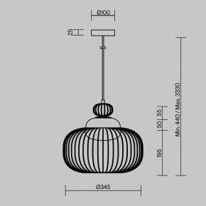 Подвесной светильник Maytoni Levitation MOD376PL-01G в Лабытнанги - labytnangi.mebel24.online | фото 5