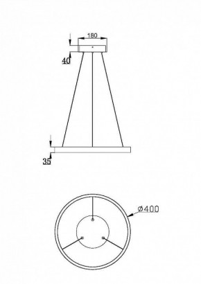 Подвесной светильник Maytoni Rim MOD058PL-L32BSK в Лабытнанги - labytnangi.mebel24.online | фото 3