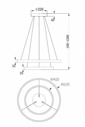 Подвесной светильник Maytoni Rim MOD058PL-L55W4K в Лабытнанги - labytnangi.mebel24.online | фото 7