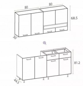 РИО-2 ЛДСП Кухонный гарнитур 1,6 м в Лабытнанги - labytnangi.mebel24.online | фото 7