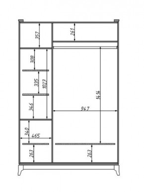 Шкаф для одежды Сабрина (ММ-302-01/03Б) в Лабытнанги - labytnangi.mebel24.online | фото