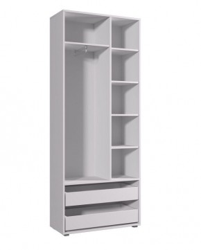 Шкаф ДМ 800 с 2-мя ящиками (белый) в Лабытнанги - labytnangi.mebel24.online | фото 2