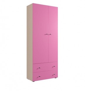 Шкаф ДМ 800 с 2-мя ящиками (розовый) в Лабытнанги - labytnangi.mebel24.online | фото