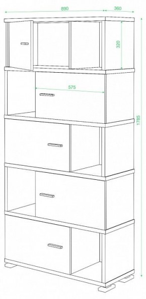 Шкаф комбинированный Домино СБ-30/5 в Лабытнанги - labytnangi.mebel24.online | фото 2