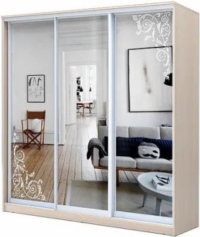 Шкаф-купе ХИТ 22-4-20-656 ОРНАМЕНТ в Лабытнанги - labytnangi.mebel24.online | фото